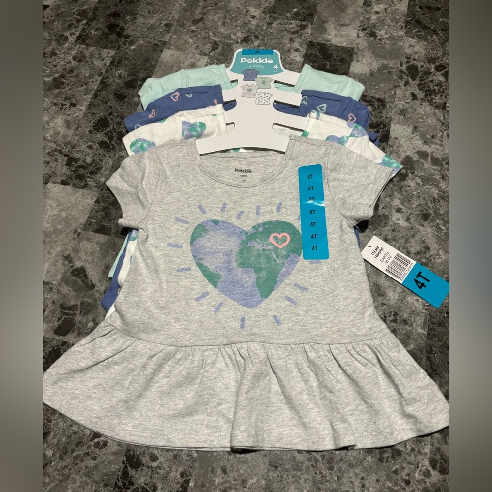 NWT Pekkle 4 Piece T-shirt set